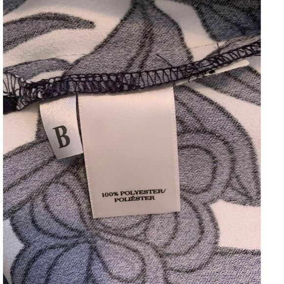 Ann Taylor Blue White Floral Off Shoulder 3/4 Sleeves blouse XS - Picture 3 of 11